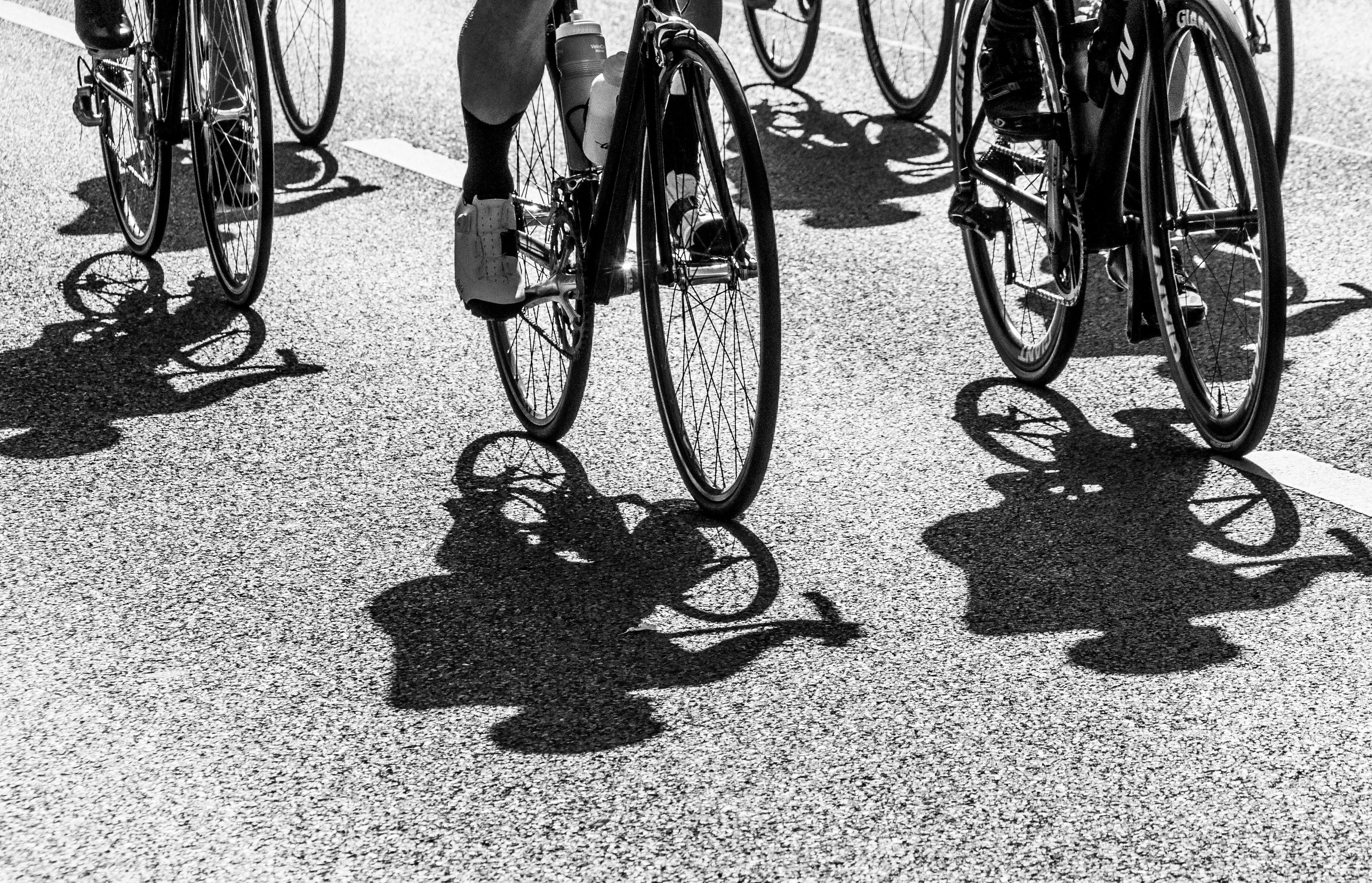 Cyclist riding